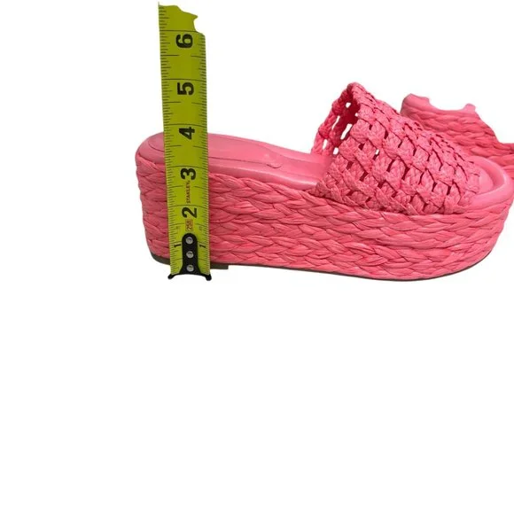 NWOT Marc Fisher Priya Women's Platform Slides in Medium Pink size 8.5 - Picture 6 of 9